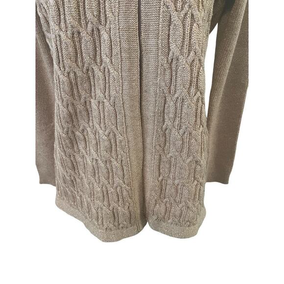 Vintage British Colony of Hong Kong Gold Handmade Wool Blend Sweater  M - Picture 6 of 9